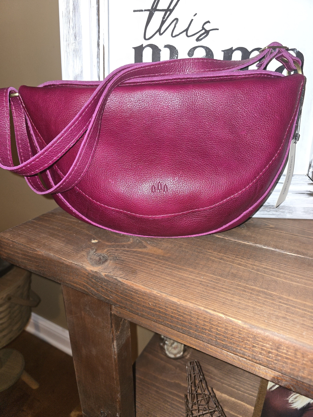 Portlan Leather Large Koala In Orchid